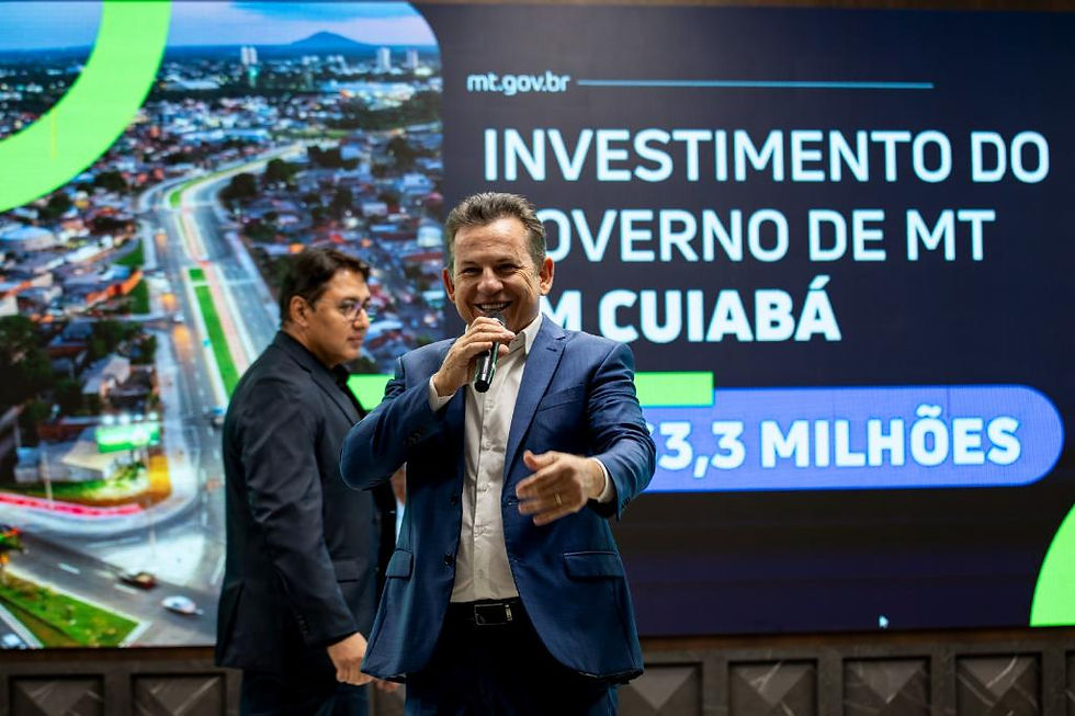"Governo de MT vai ajudar a melhorar a qualidade de vida do cuiabano com esses investimentos", afirm
