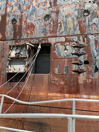 Laundry door, port side