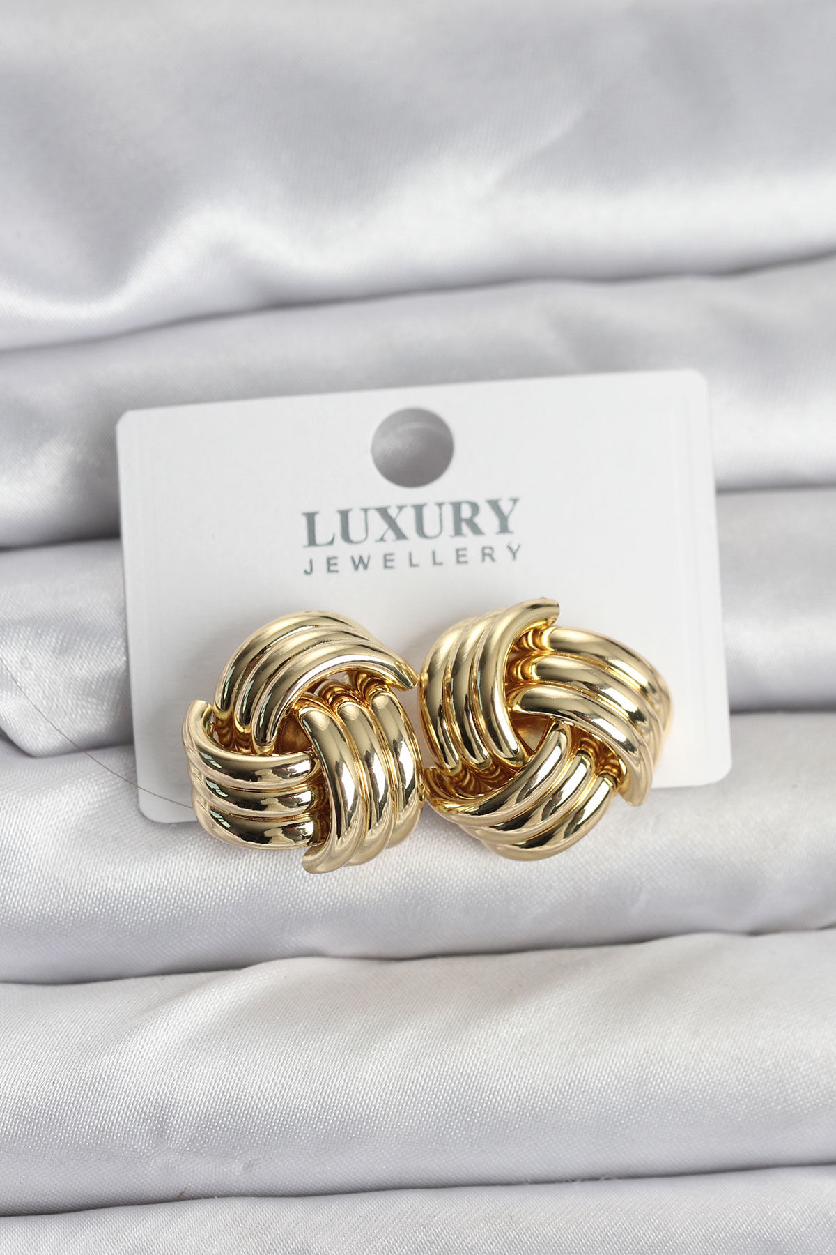 Sarmal Gold Renk Küpe