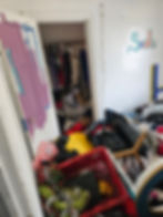 Junk removal before closet cleanout in Goshen Indiana