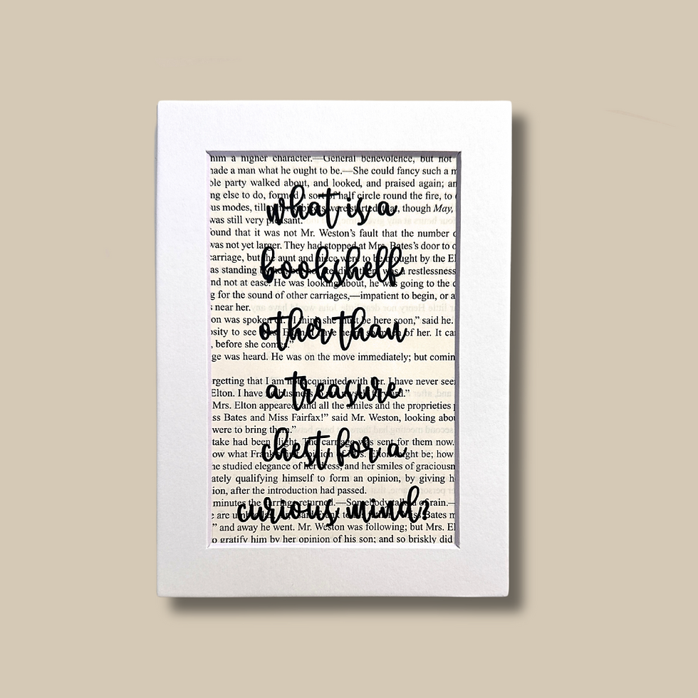 Thumbnail: What is a bookshelf other than a treasure chest... | Matted Book Page