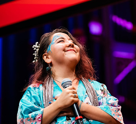 Ness Speaking at the Grand Slam for Bankstown Poetry Slam