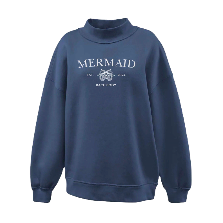 Bach Body Mermaid bachelorette sweatshirt — embroidered crewneck keepsake for the bridal party