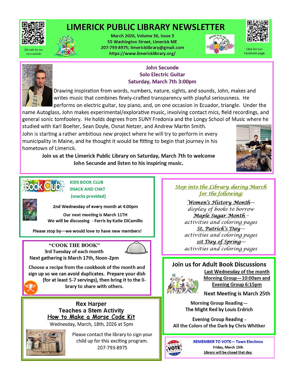 March 2026 Newsletter