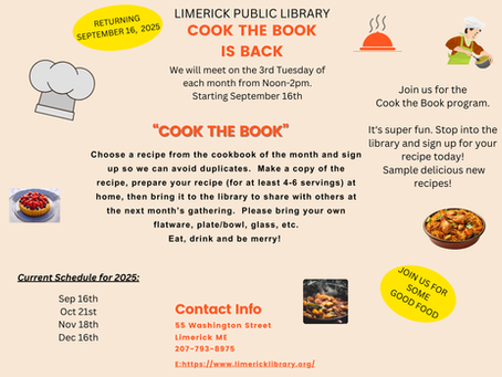 Cancelled November 16th. Next one January 20th, 2026