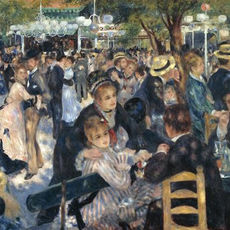Dipinto di Renoir che esprime la "joie de vivre", ovvero il senso della felicità in un pomeriggio danzante.