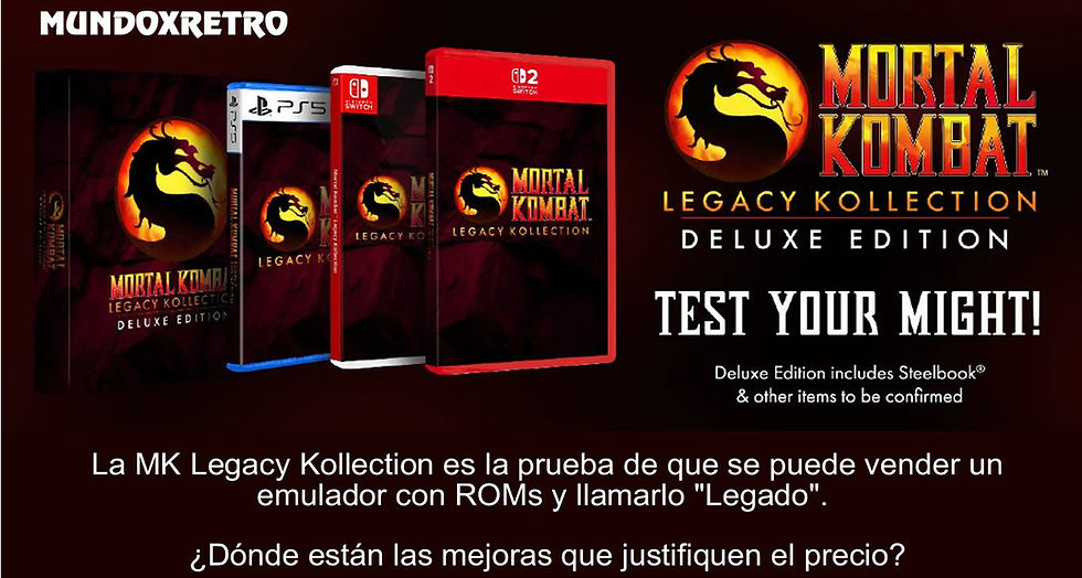 Por Qué No Deberías Comprar Mortal Kombat Kollection