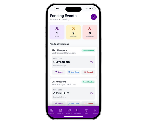 Hande Add Team Members