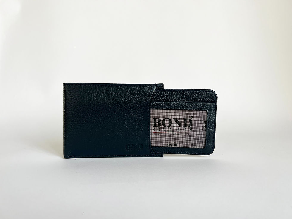 Миниатюра: Мъжки потфейл BOND от естествена кожа