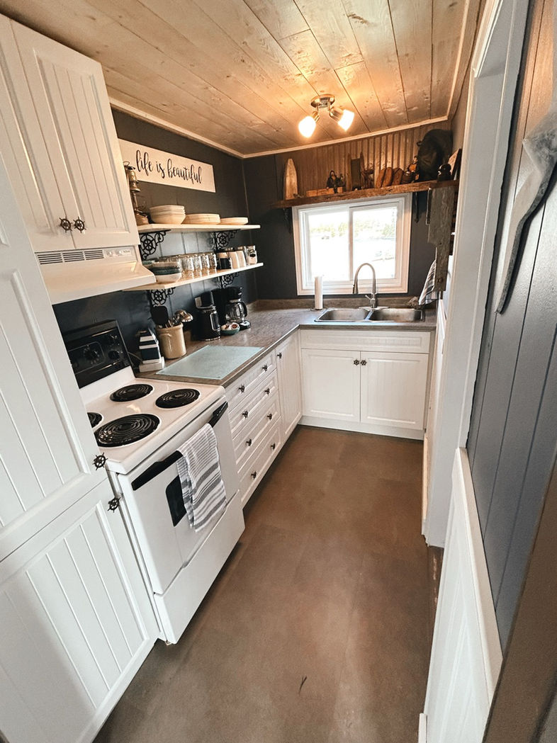 kitchen in the fisherman's cottage
