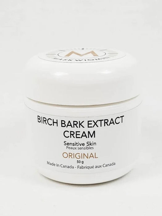 Container of birch bark extract cream