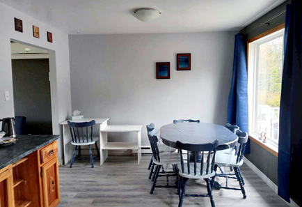 dining area in the kitchen of the Holiday Home with Ocean View