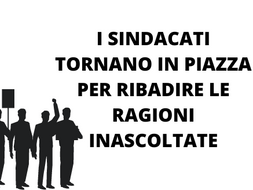 SCUOLA: I SINDACATI TORNANO IN PIAZZA PER RIBADIRE LE RAGIONI INASCOLTATE