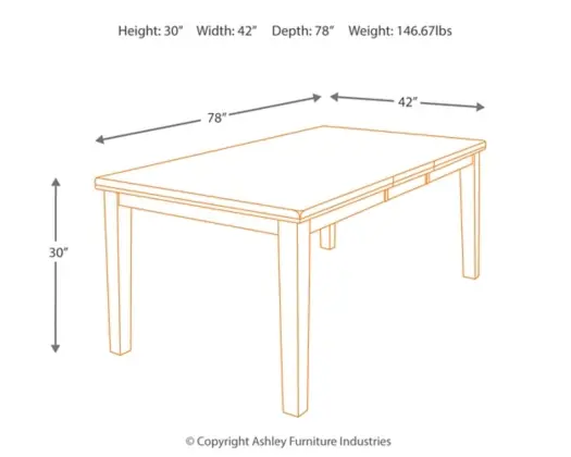 Thumbnail: Ralene RECT DRM Butterfly EXT Table Set