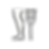 Grafik eines Beines neben einer Krücke