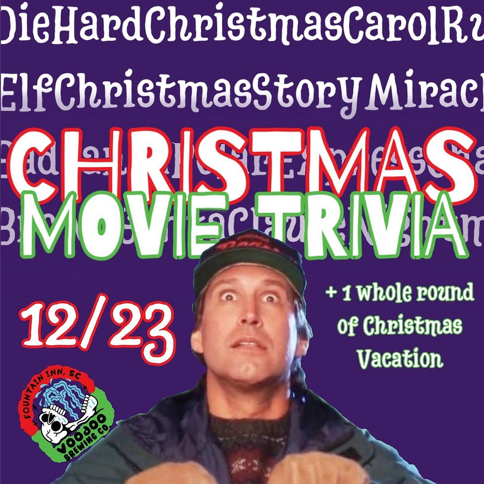 Christmas Movie Trivia- Voodoo Brewery Co.