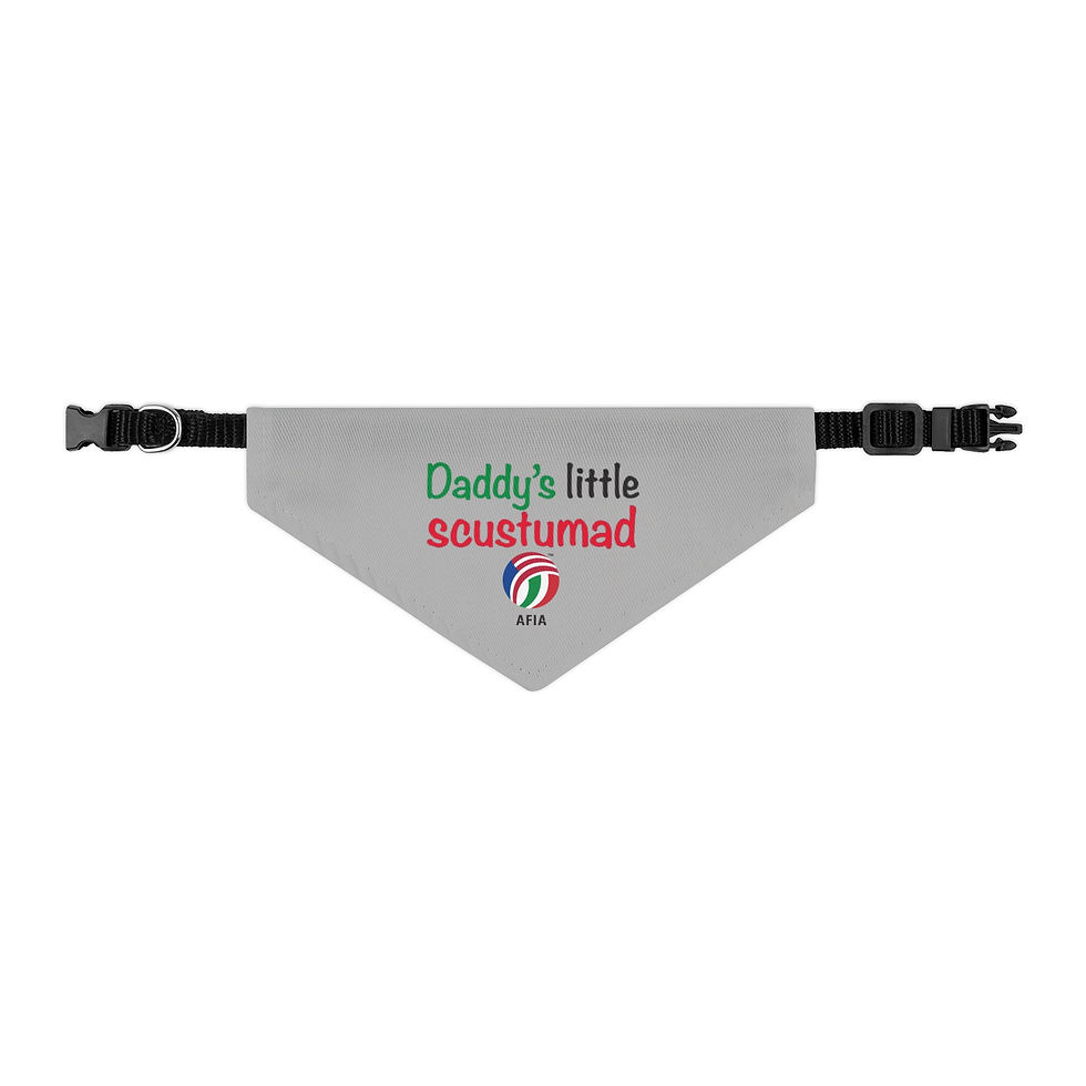 Thumbnail: Daddy's Little Scustumad - Pet Bandana Collar