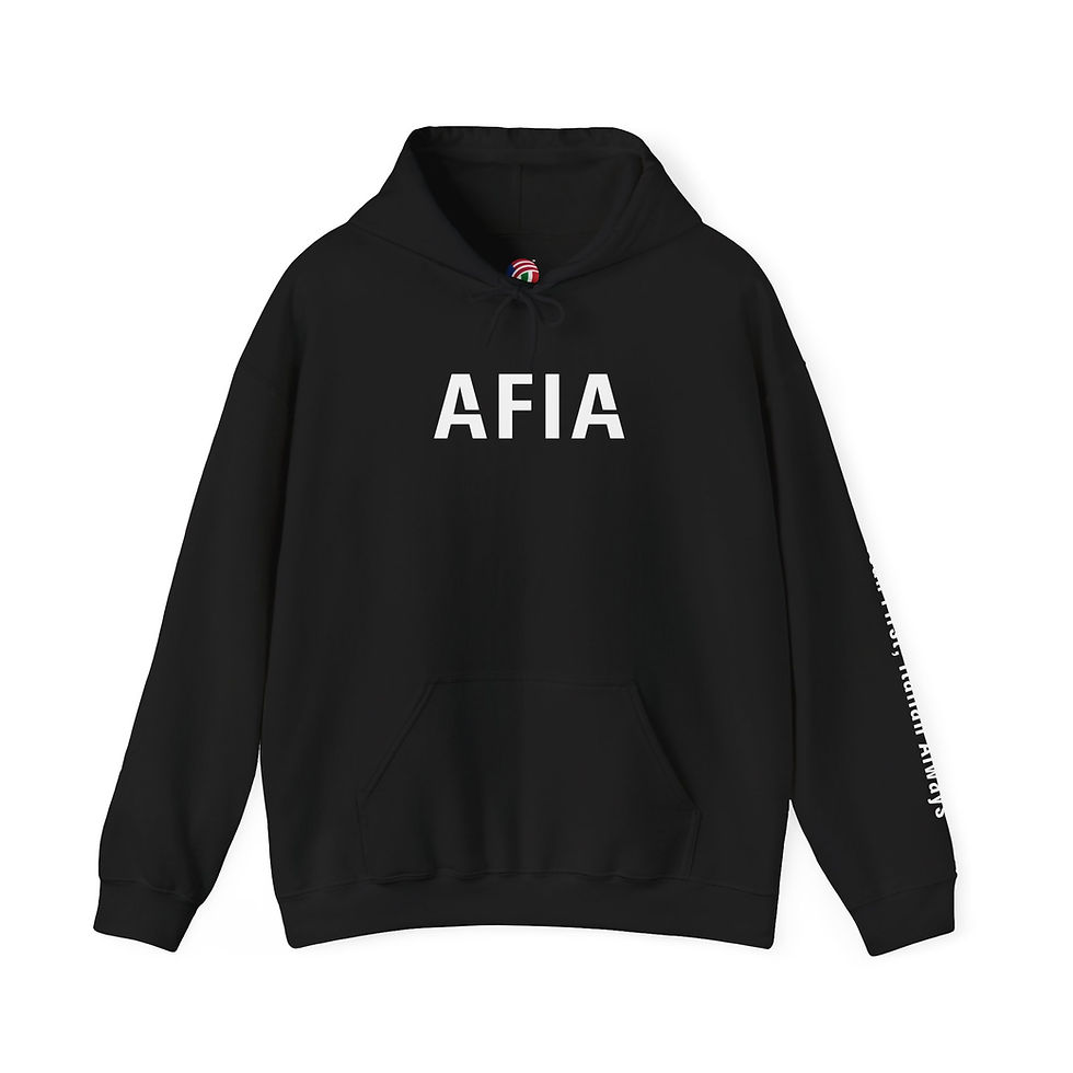 AFIA front logo hooded sweatshirt - Unisex