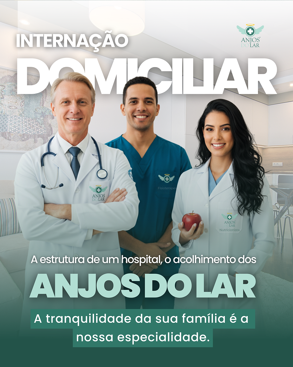 Internação domiciliar com nossos Anjos do Lar
