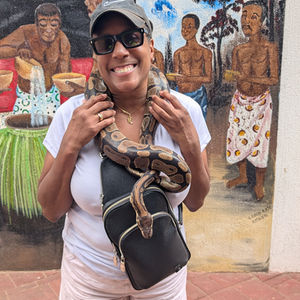 Me with a Python