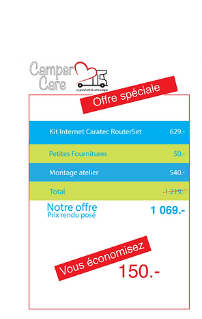 Offre spéciale panneaux solaires, mover truma, climatisation camping car et caravane, internet camping car, gps camping car