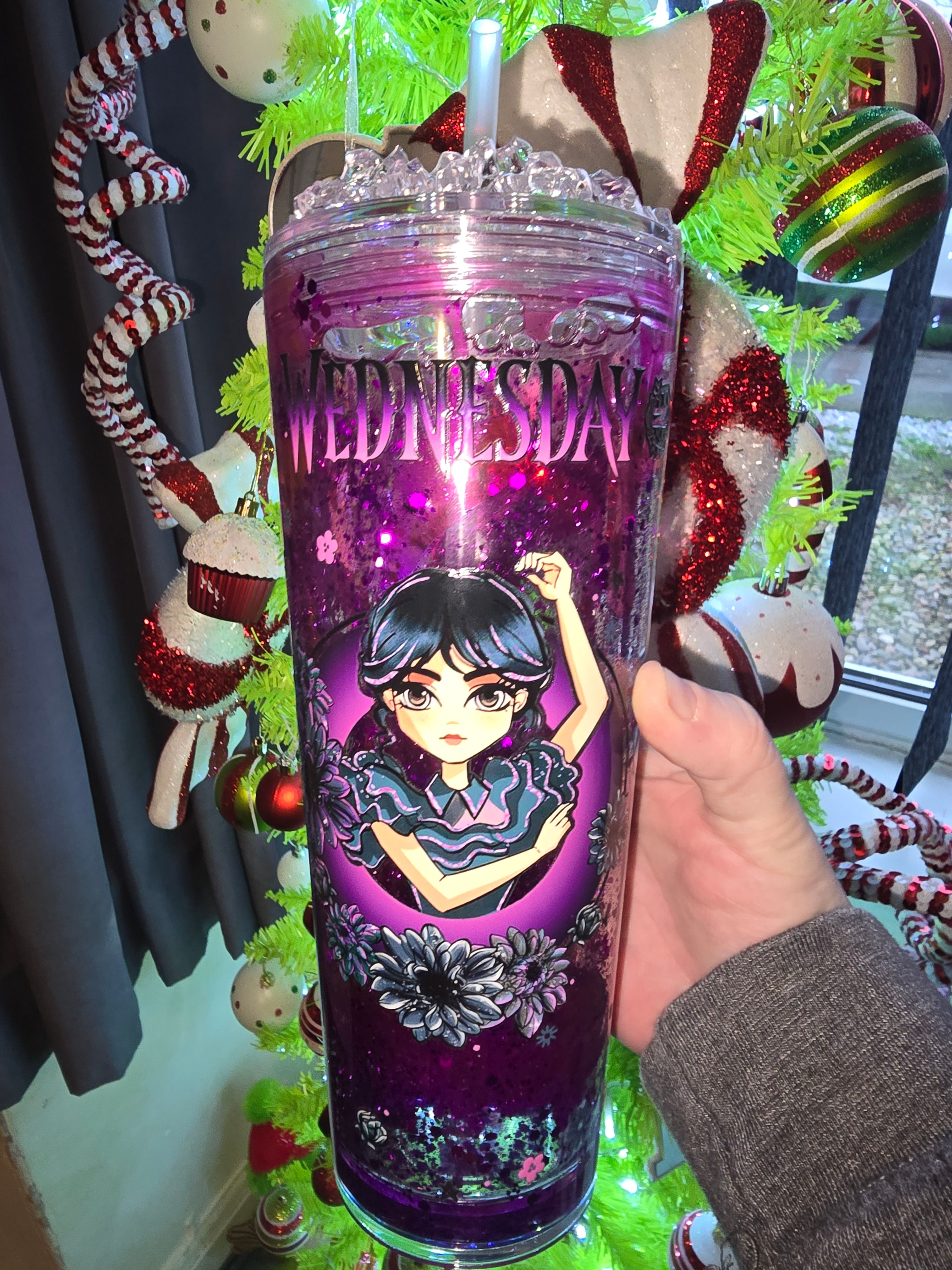 24oz snowglobe Tumblers