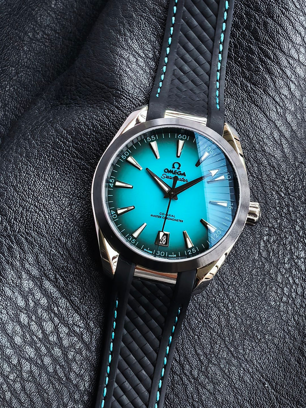 Thumbnail: Aqua Terra Turquoise 41mm Rubber VSF