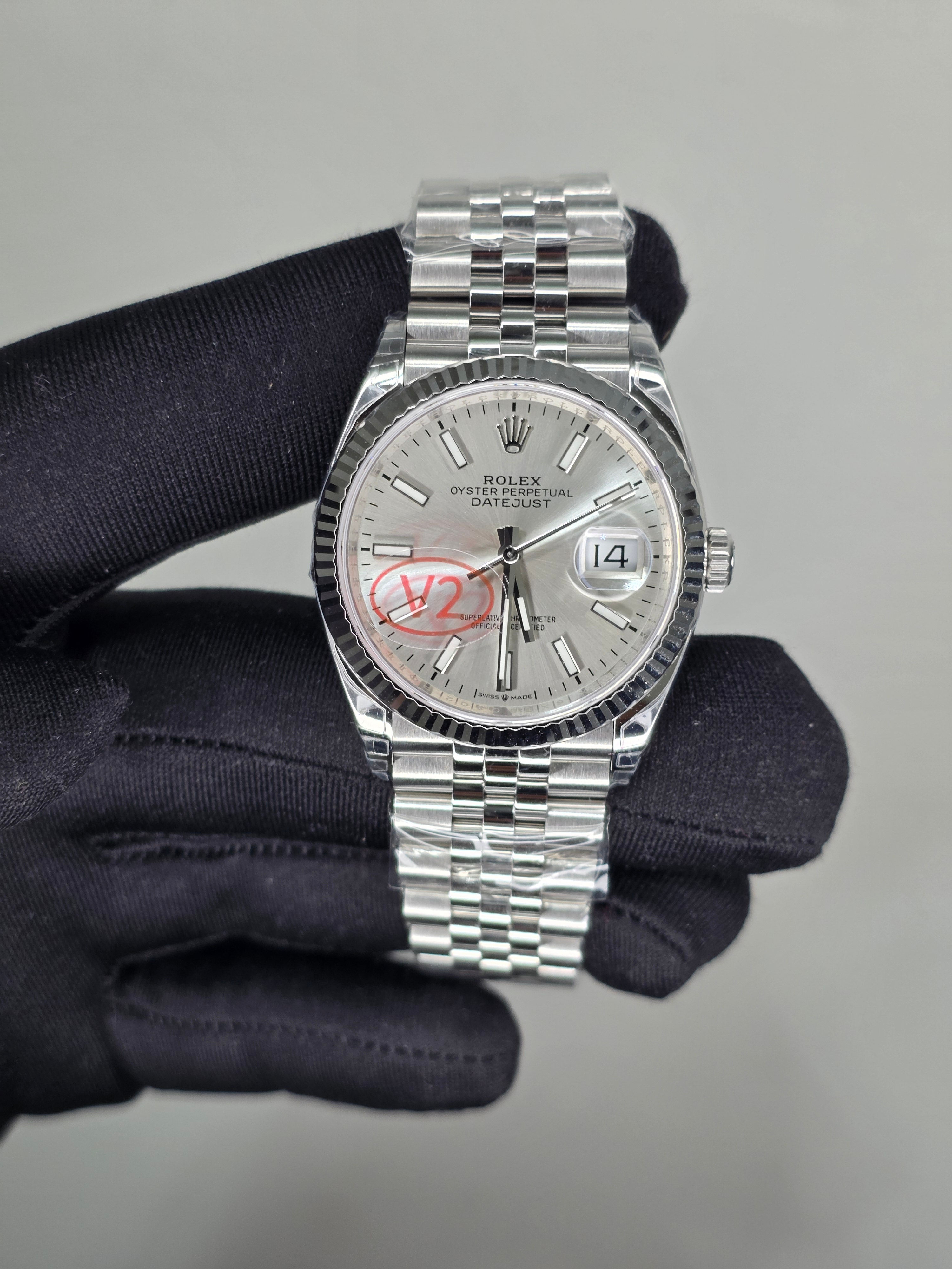 Date Just 36 VSF V2 Silver DD3235