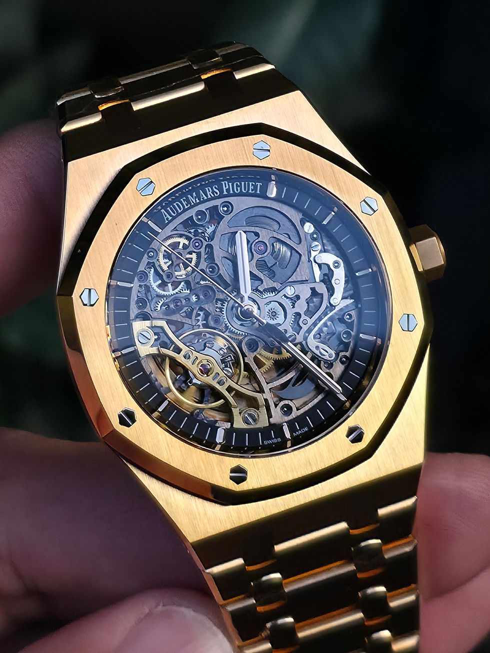 Thumbnail: Royal Oak Skeleton THB v3 with Additional Rose Gold Plating 