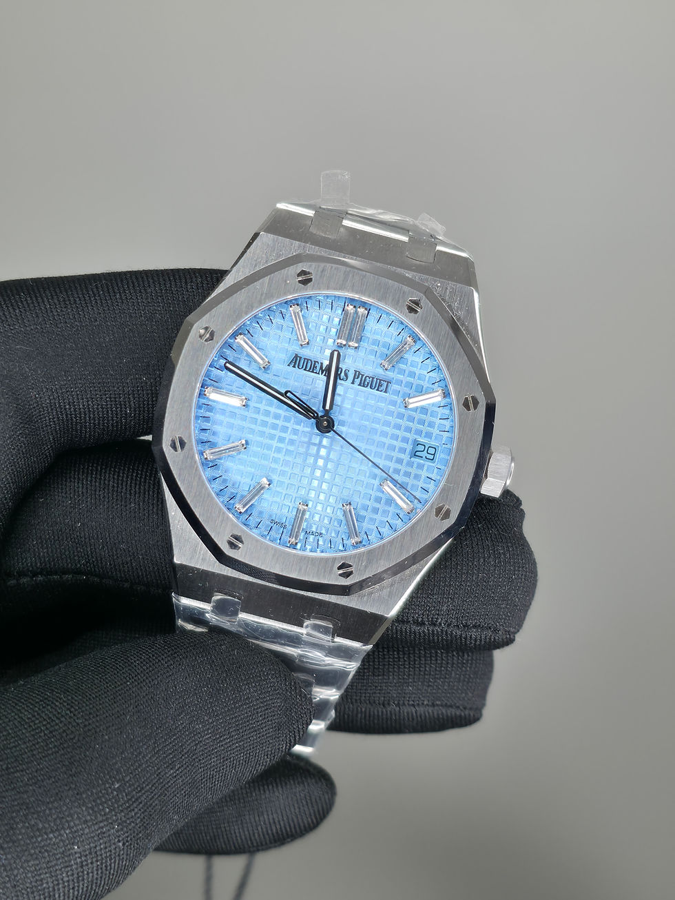 Thumbnail: Royal Oak 41mm 15510BC SS ZF 1:1 Best Edition Ice Blue Crystal Dial 