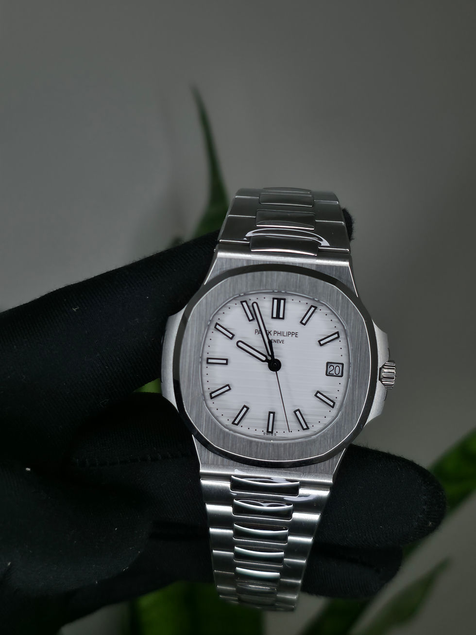 Nautilus White Dial 3KF