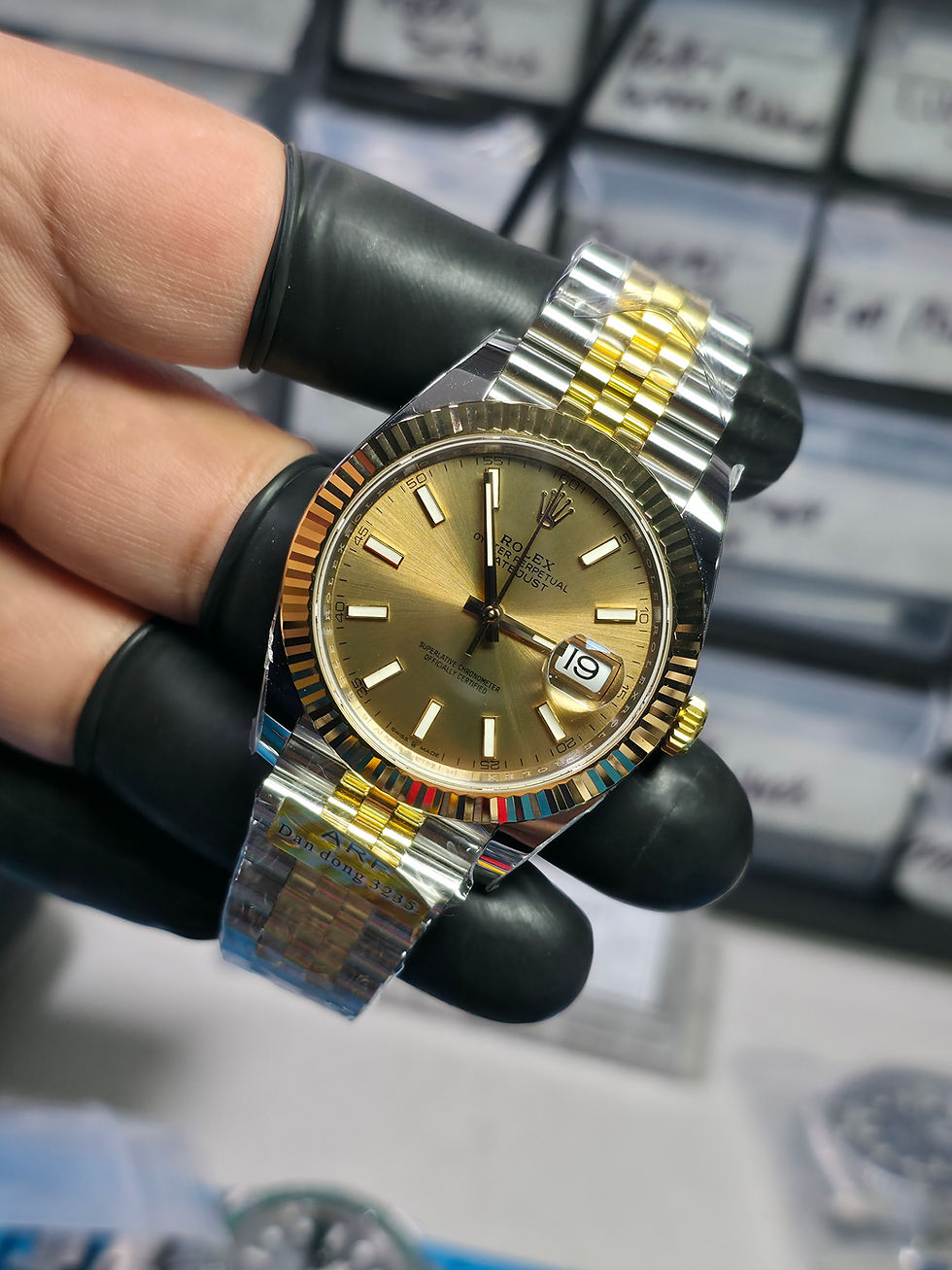 Thumbnail: Date Just 41 ARF DD 3235 Champagne Dial 