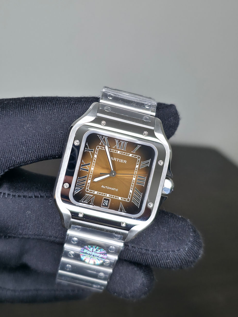 Thumbnail: Santos 40 Brown BVF with extra strap