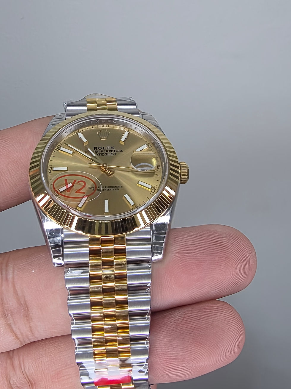 Thumbnail: Date Just 41 Champagne Dial VSF v2 3235