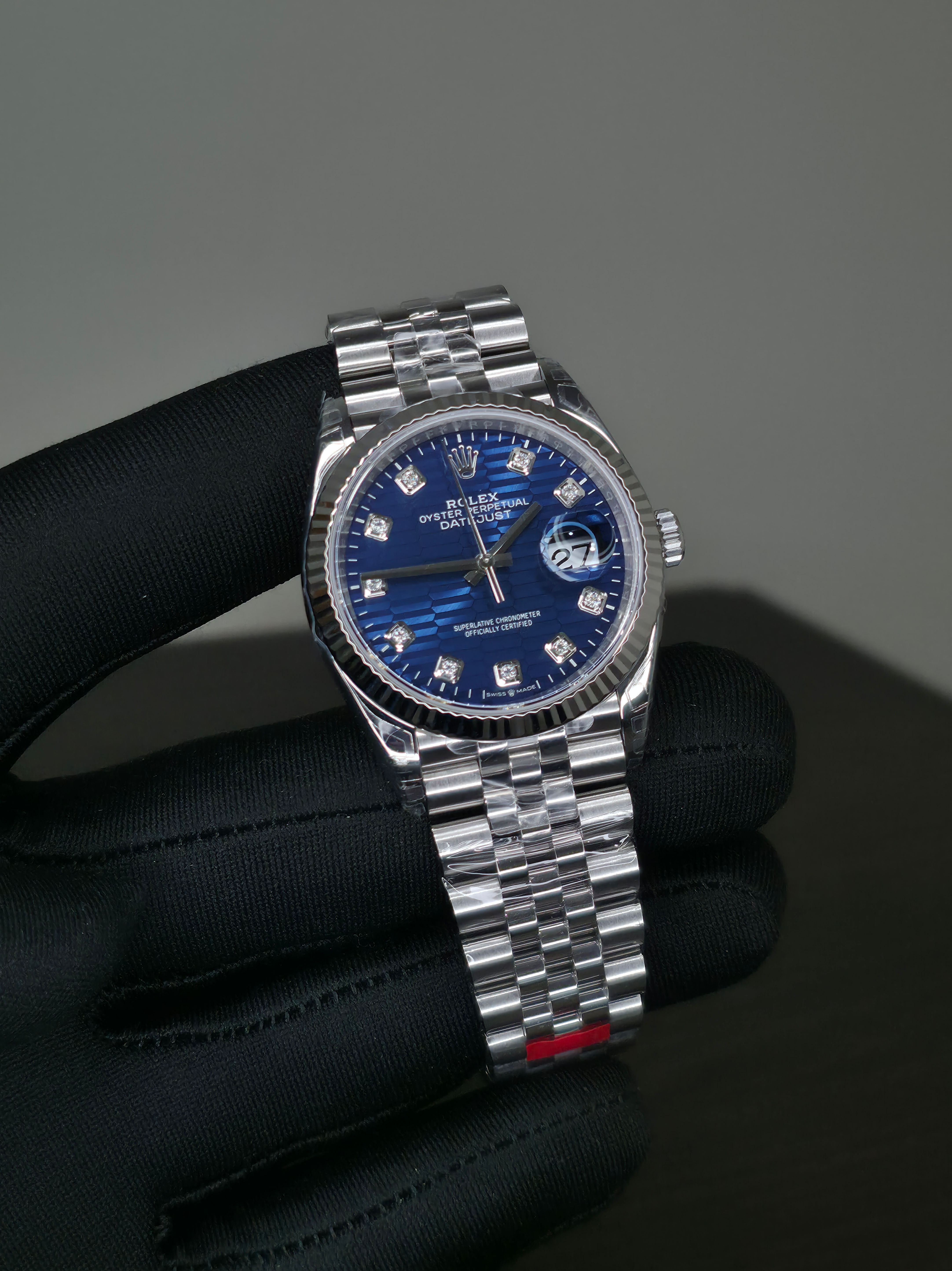 Date Just 36 Motif Blue VSF 3235 Diamond Marker