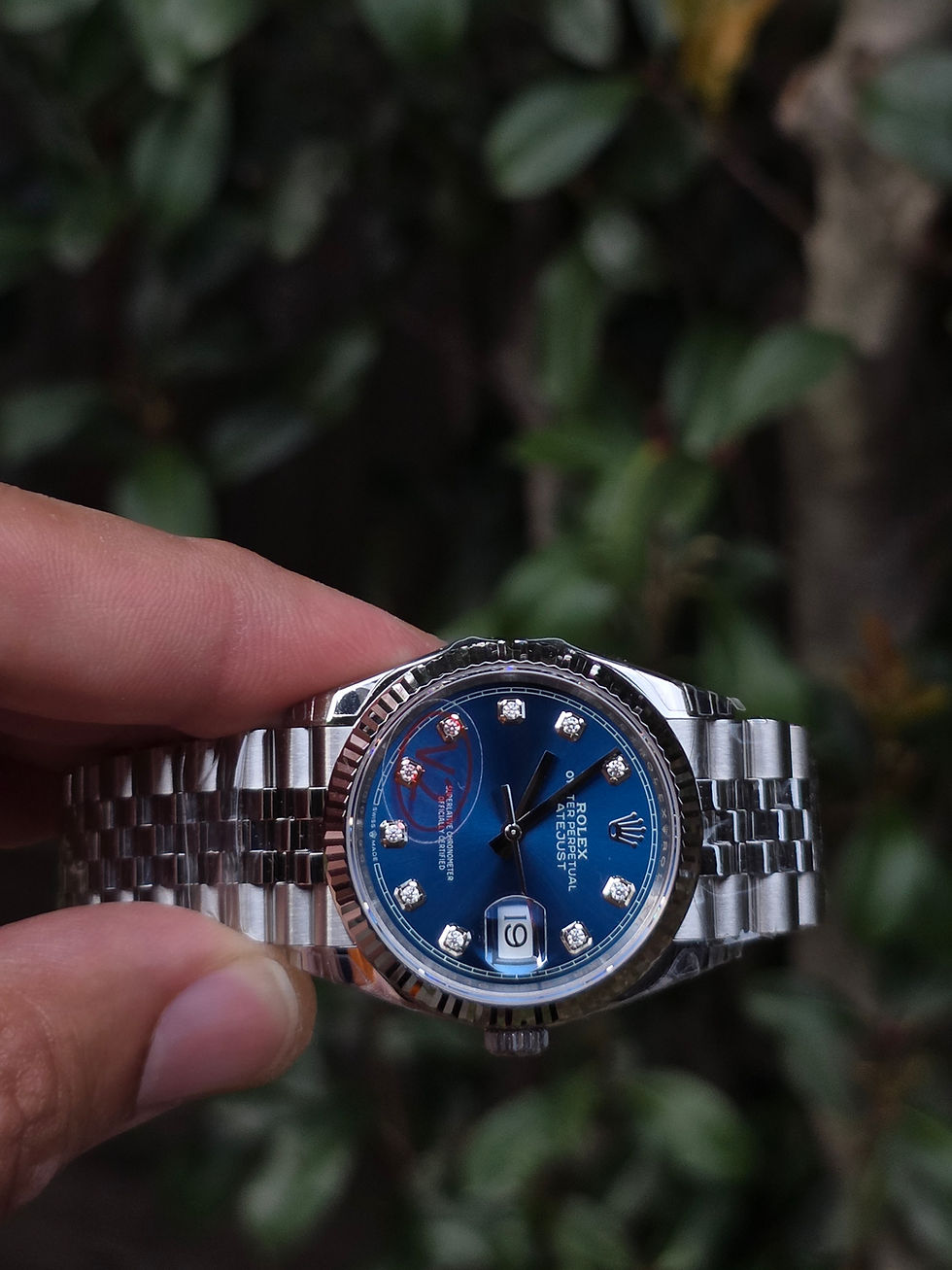Thumbnail: Date Just 36 Blue Diamond marker VSF v2 3235DD