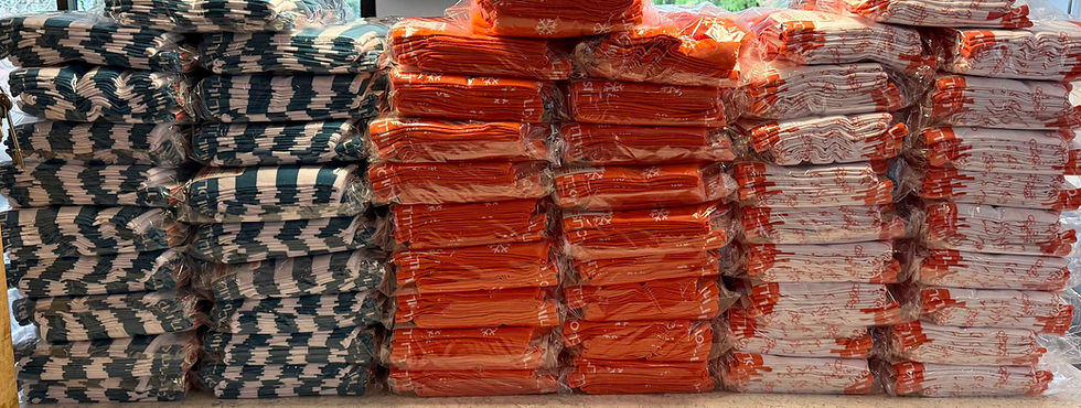 Socks ready for collation