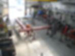 Structural steel house extension being fabricated
