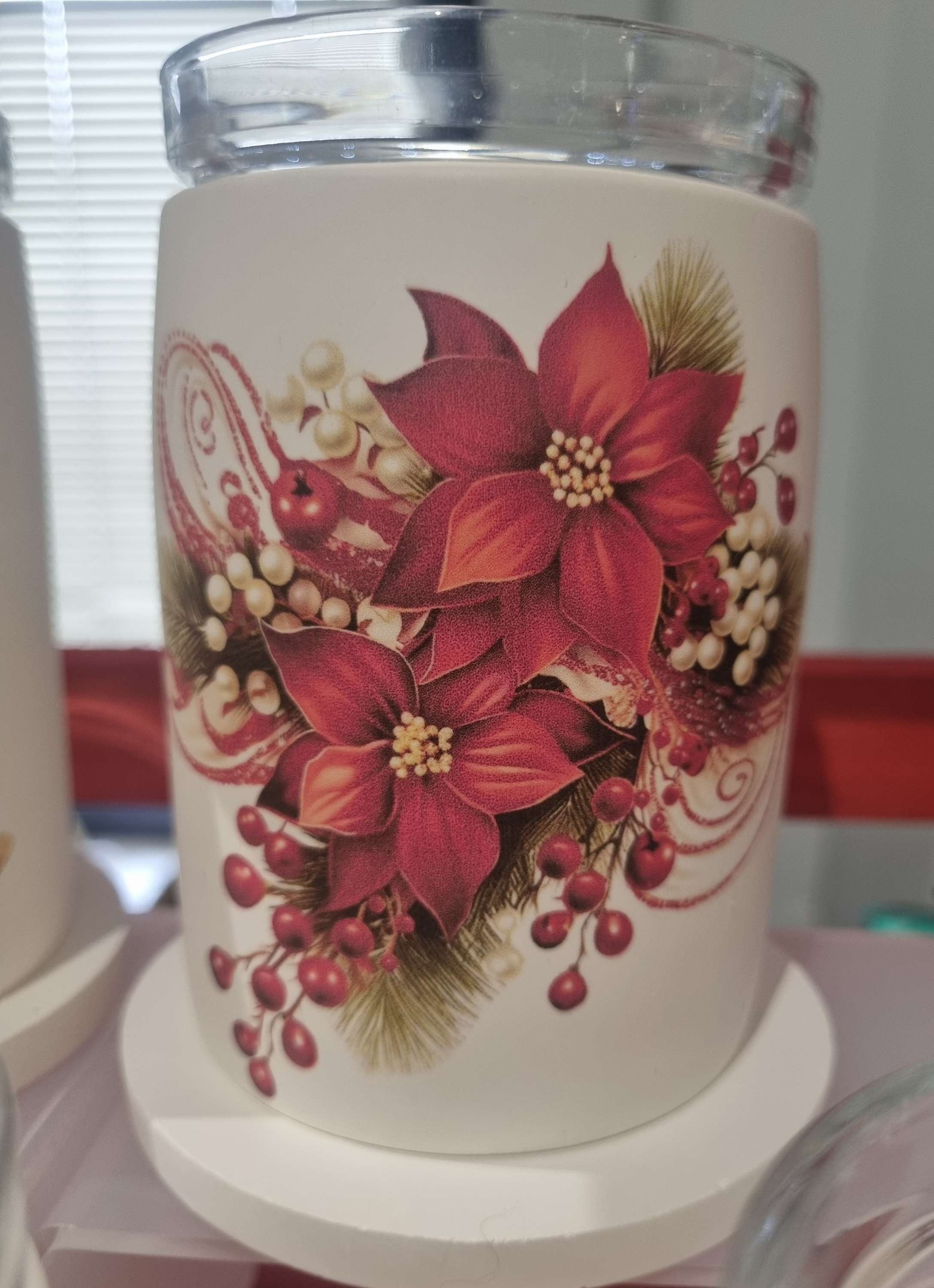 Artisan Wax Burner - Poinsettia 