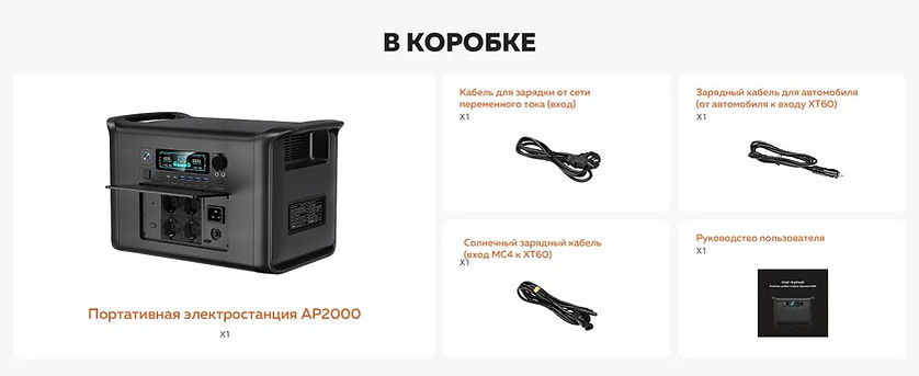 портативная электростанция AP2000 купить