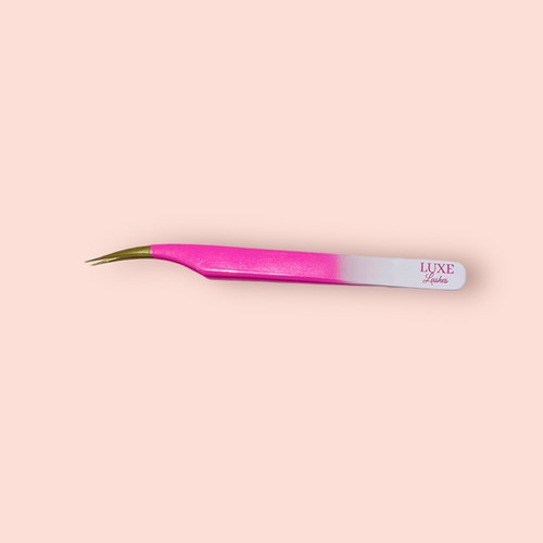 Pink Isolation Tweezer LUXE LASHES