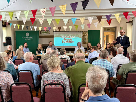 Residents at Croston Flood Summit
