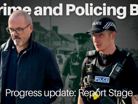 Paul Foster MP with a Lancashire Police Officer