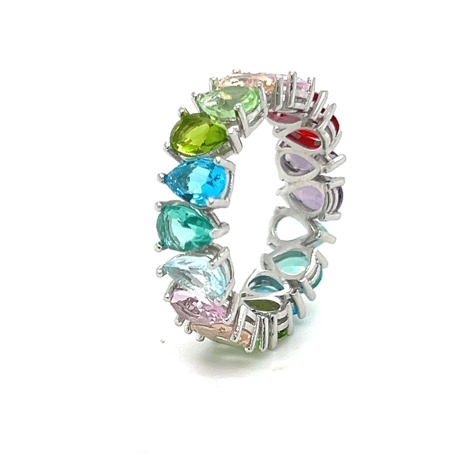 טבעת טיפות צבעוני אביב