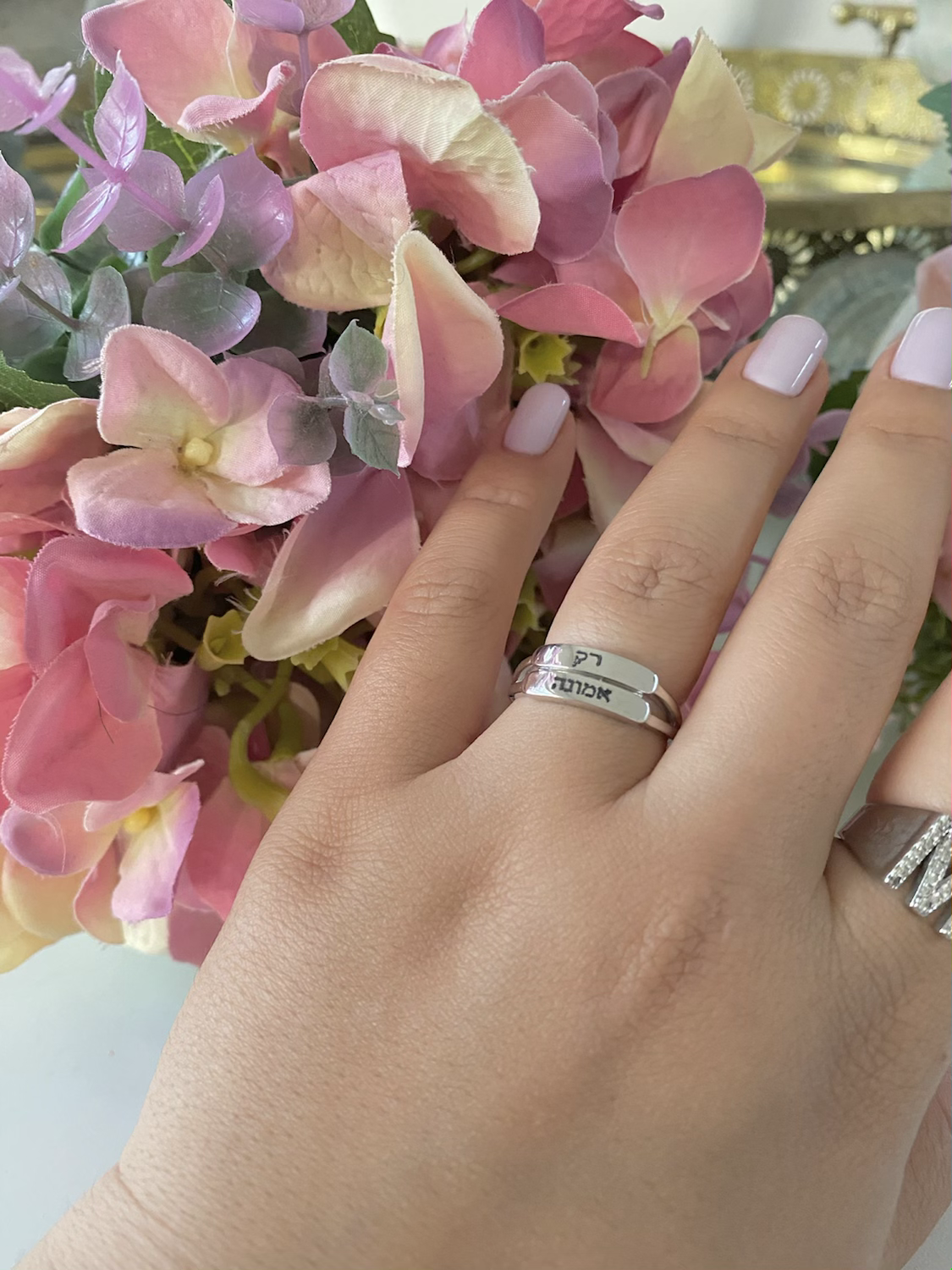 Bague en argent seulement la foi