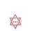 תמונה ממוזערת: טבעת מגן דוד גדולה ורודה