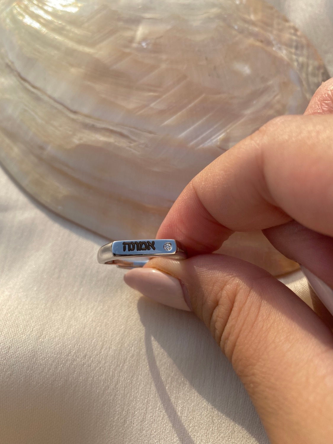 Bague de foi brevetée en diamant