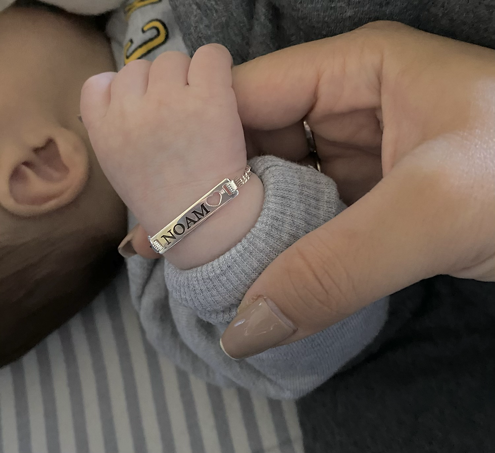 תמונה ממוזערת: צמיד קלאסי לתינוק לב 