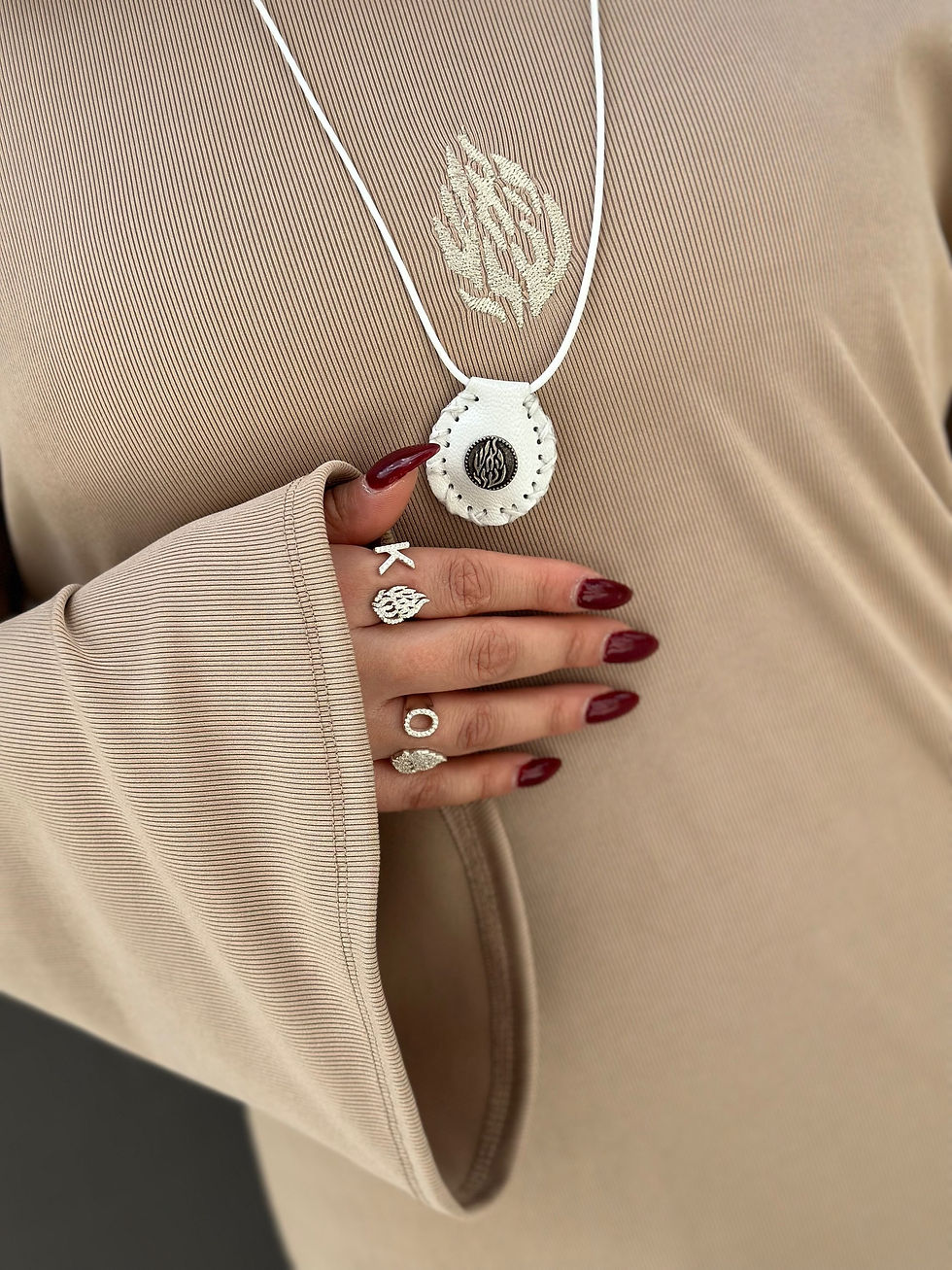 Miniature : סט שרשרת וטבעת אות האש שלי (2 פריטים)