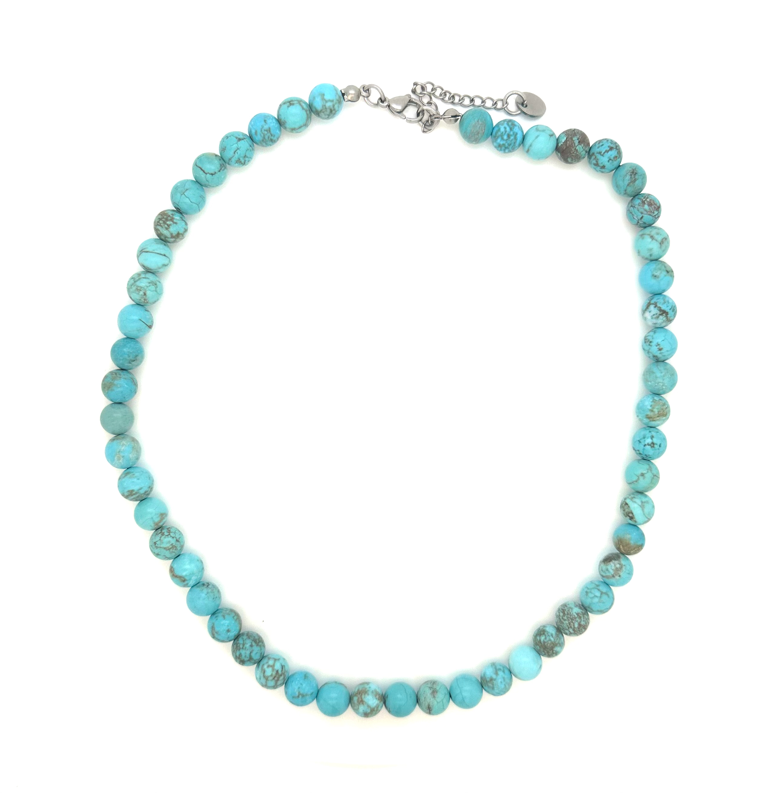 שרשרת אבנים אמיתיות אופל 8 מ״מ